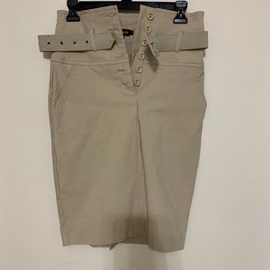 Rampage casual khaki skirt, belt loops & buttons